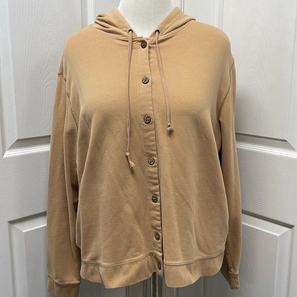 Caribbean Joe Button Down Hooded Sweatshirt XL - Picture 1 of 8